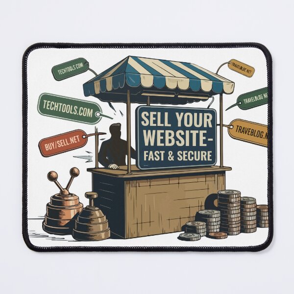 Item preview, Sell Your Website Fast and Secure Domain Flipping Kiosk Sticker designed and sold by PixelWaveBD.