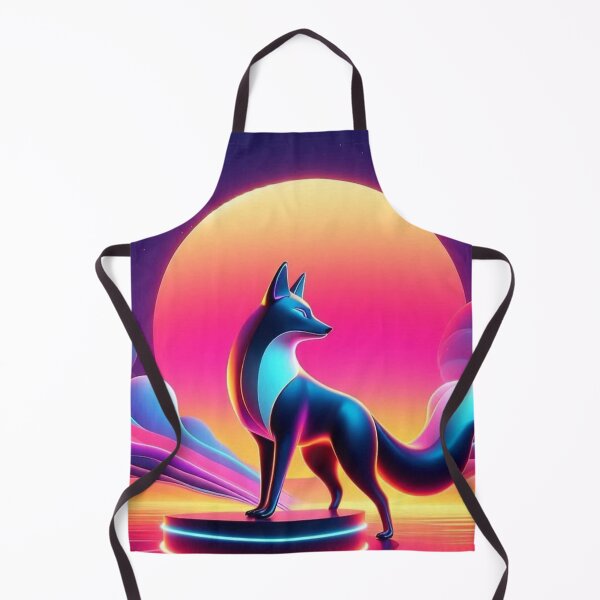 Item preview, Neon Fox – Cyberpunk Fantasy Animal Design designed and sold by Dogandesighn.