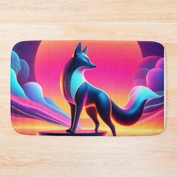 Item preview, Neon Fox – Cyberpunk Fantasy Animal Design designed and sold by Dogandesighn.