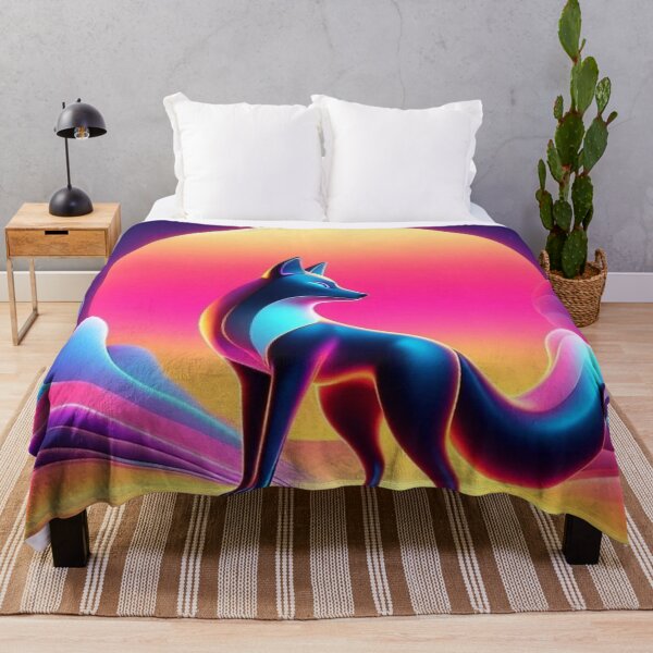 Item preview, Neon Fox – Cyberpunk Fantasy Animal Design designed and sold by Dogandesighn.