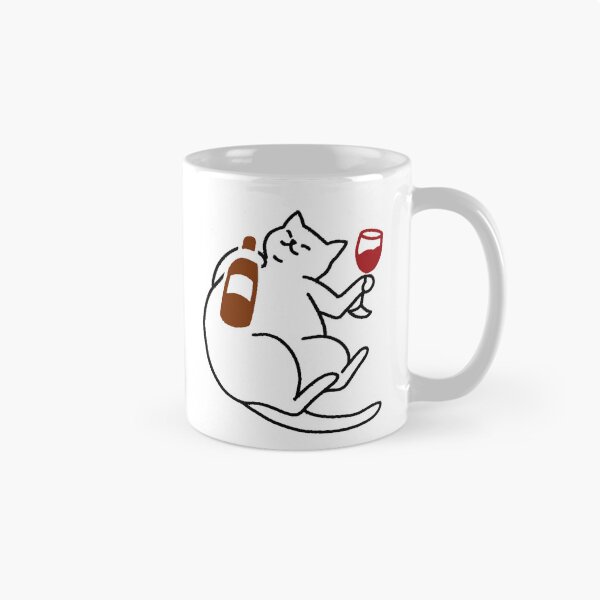 Item preview, Chill Cat Relaxing with Wine Bottle designed and sold by PholPol1959.