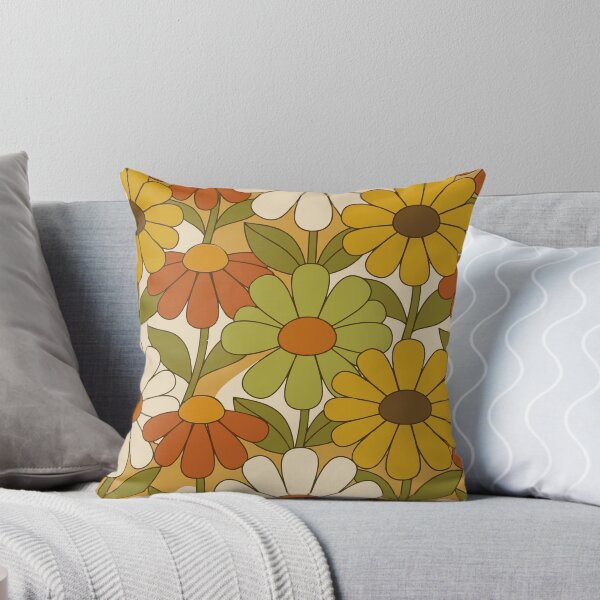 Item preview, 70s Groovy Flower Power - Psychedelic Retro Daisy Pattern designed and sold by DeeLulu.