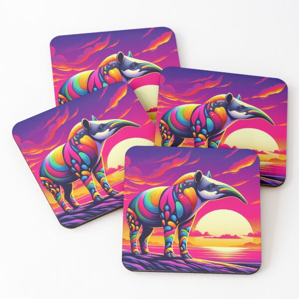 Item preview, Psychedelic Tapir – Sunset Spirit of the Wild designed and sold by Dogandesighn.