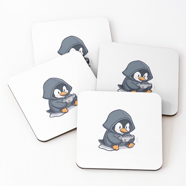 Item preview, Cute Penguin Gamer Playing Video Games With Console designed and sold by Katzpy.