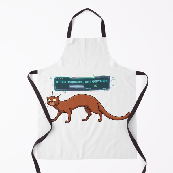 Item preview, Otter Hardware Cat Software Funny Jaguarundi designed and sold by Petzzz.