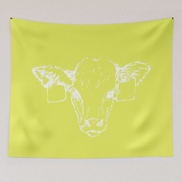 Item preview, Calf - Light Lines - (#E9F055) designed and sold by The Stippler Process.