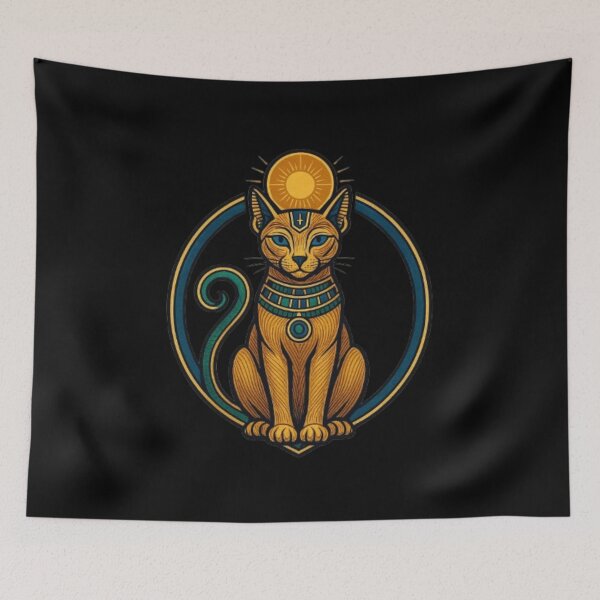 Item preview, Egyptian Cats – Sacred Feline Guardians of Ancient Egypt, Bastet Symbol & Mythological Cat Worship designed and sold by Typologystudios.