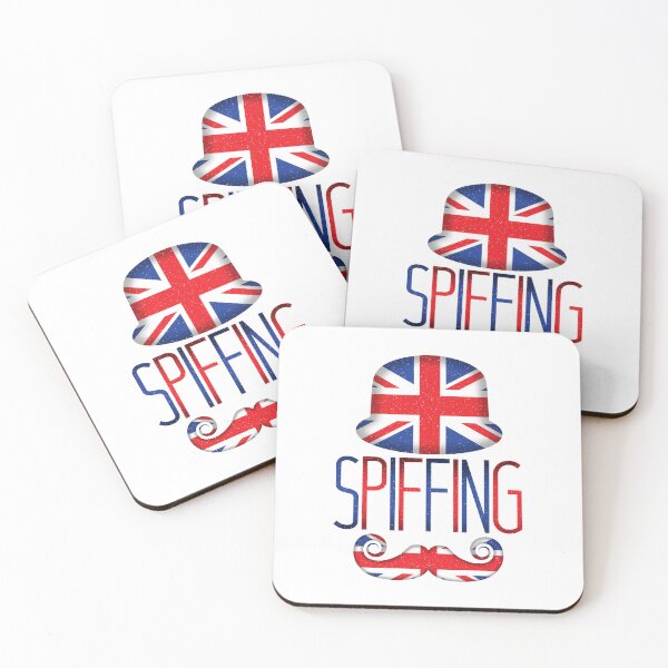 Item preview, Spiffing – Funny British Slang Union Jack Art Print designed and sold by Fabulosa Designs.