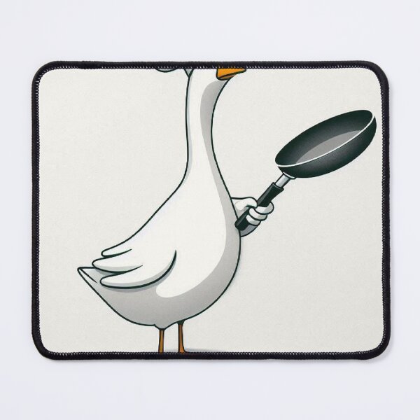 Item preview, Angry Goose Chef – Let Me Cook Funny Minimalist Illustration designed and sold by Mitaudesign.