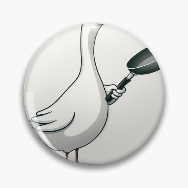 Item preview, Angry Goose Chef – Let Me Cook Funny Minimalist Illustration designed and sold by Mitaudesign.