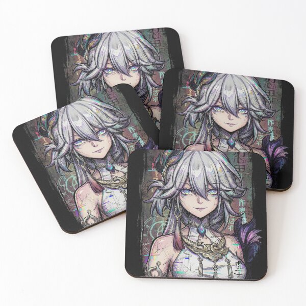 Item preview, Yao Guang HSR Silvery White Hair Peacock Ponytail Icon designed and sold by Senpaiwaves.