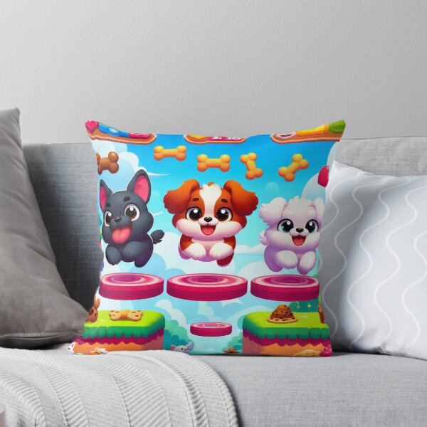 Item preview, Cute Mobile Game Style Jumping Gamer Dogs designed and sold by AI-Only Creations.