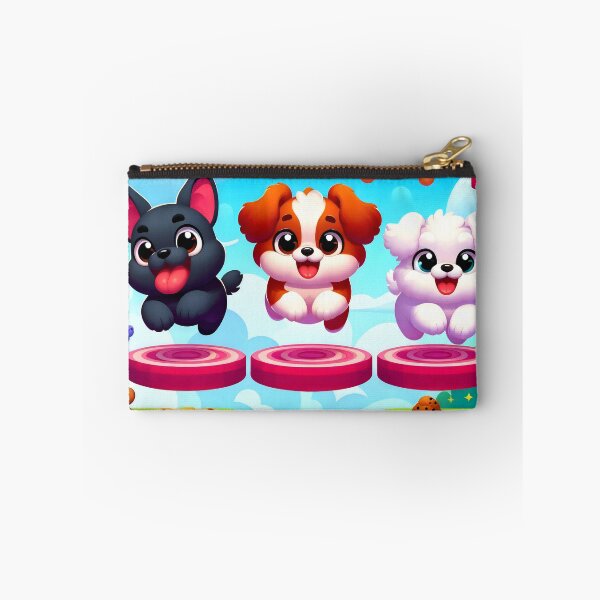 Item preview, Cute Mobile Game Style Jumping Gamer Dogs designed and sold by AI-Only Creations.