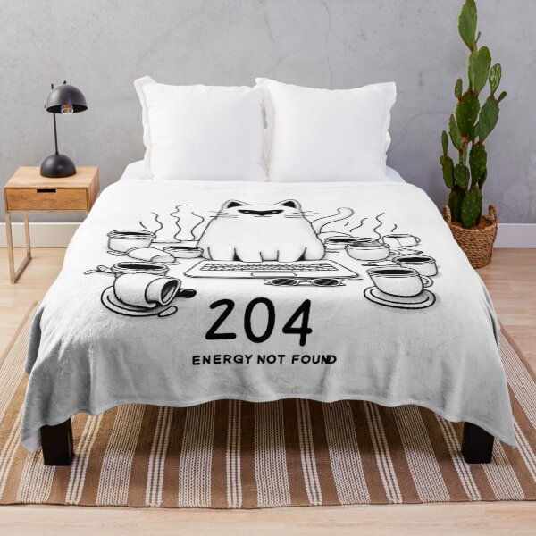 Item preview, Cat Programmer with Coffee Cups – 404 Energy Not Found Funny Coding Design designed and sold by Mitaudesign.