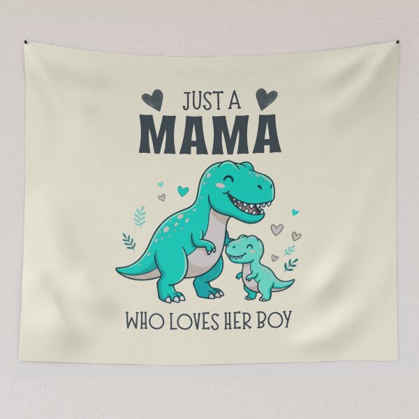 Item preview, Just a Mama Who Loves Her Boy Dinosaur Art designed and sold by Vicky021.