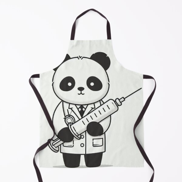 Item preview, Funny Panda Doctor with Giant Syringe – Trust Me I'm a Doctor designed and sold by Mitaudesign.