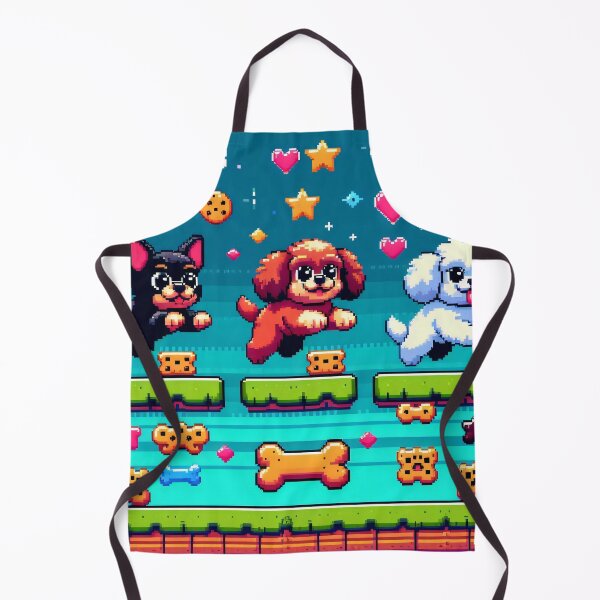 Item preview, Retro Pixel Art Gamer Dogs Arcade Style designed and sold by AI-Only Creations.