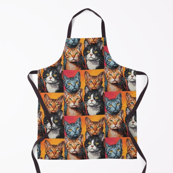Item preview, Colorful Retro Pop Art Cat Portrait designed and sold by Panda Creative Studio.