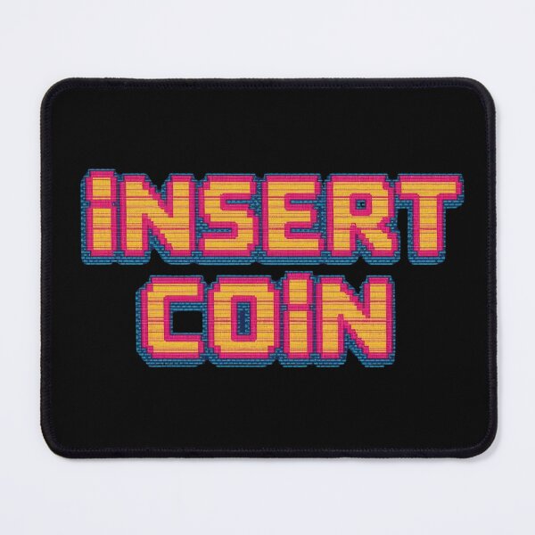 Item preview, Insert Coin Retro Arcade Gaming Pixel Style Design designed and sold by Katzpy.