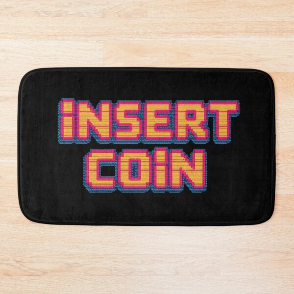 Item preview, Insert Coin Retro Arcade Gaming Pixel Style Design designed and sold by Katzpy.