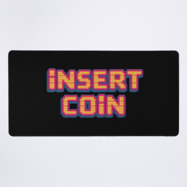 Item preview, Insert Coin Retro Arcade Gaming Pixel Style Design designed and sold by Katzpy.
