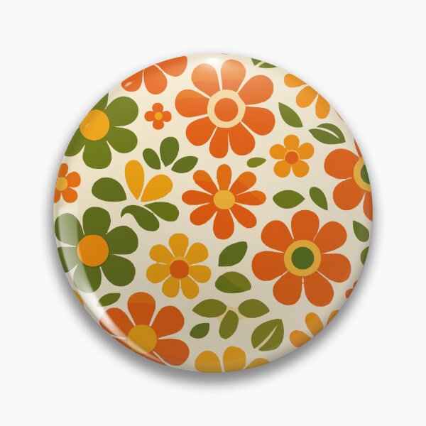 Item preview, Retro Sunny Daisy Meadow - 70s Floral Ditsy Pattern designed and sold by DeeLulu.