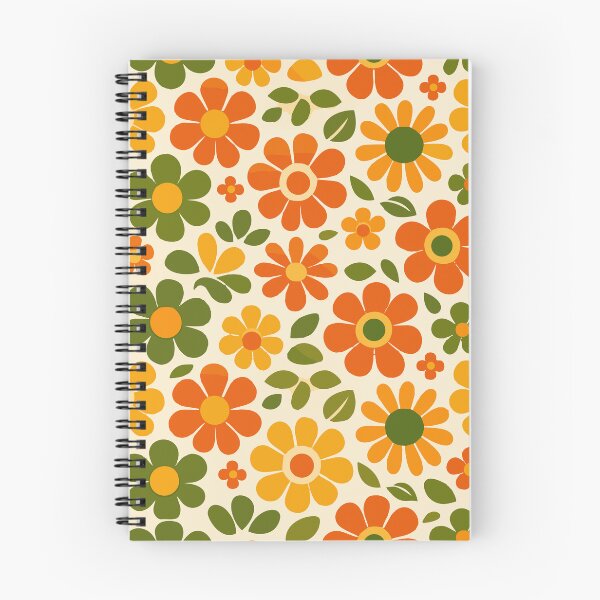 Item preview, Retro Sunny Daisy Meadow - 70s Floral Ditsy Pattern designed and sold by DeeLulu.