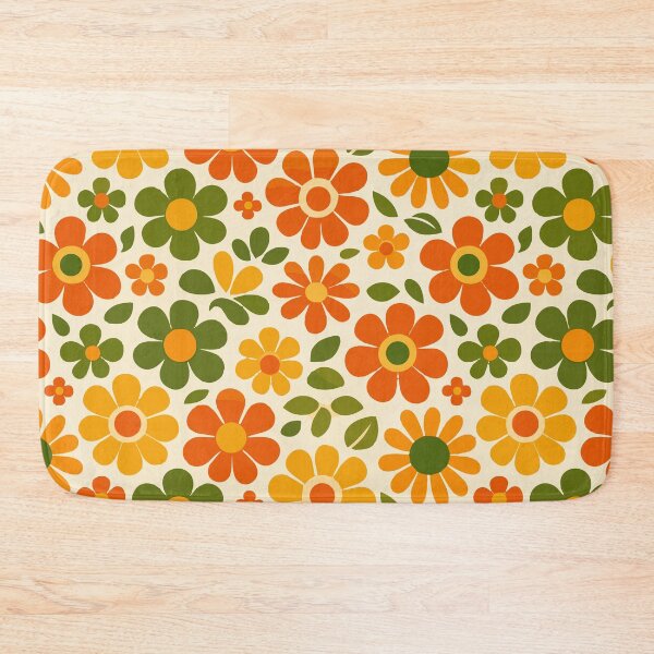 Item preview, Retro Sunny Daisy Meadow - 70s Floral Ditsy Pattern designed and sold by DeeLulu.
