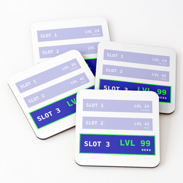 Item preview, Retro RPG Save Slot Visual - Level 99 Hero Character Sequence designed and sold by Gubgubsdesigns.