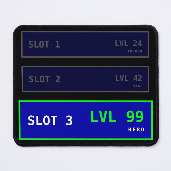 Item preview, Retro RPG Save Slot Visual - Level 99 Hero Character Sequence designed and sold by Gubgubsdesigns.