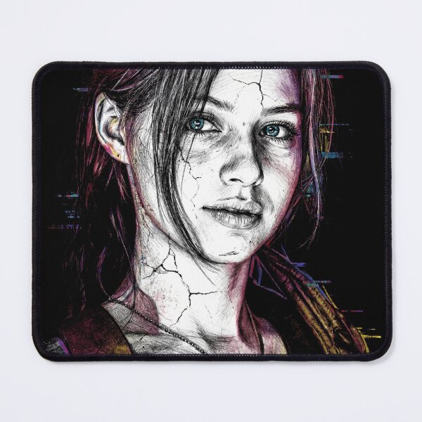 Item preview, Claire Redfield RE2 Ponytail Leather Jacket Zombie Slayer Portrait designed and sold by Senpaiwaves.