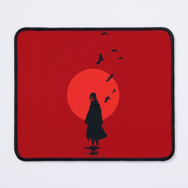 Item preview, Crimson Shadow Portrait – Minimalist Anime Character Art designed and sold by PosterFuel.