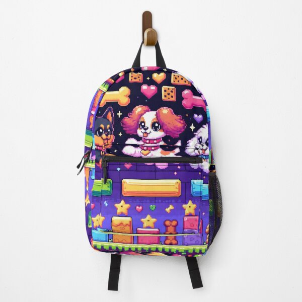 Item preview, Neon Pixel Art Gamer Dogs Arcade Style designed and sold by AI-Only Creations.