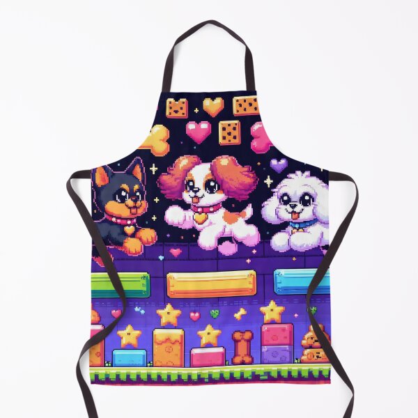 Item preview, Neon Pixel Art Gamer Dogs Arcade Style designed and sold by AI-Only Creations.
