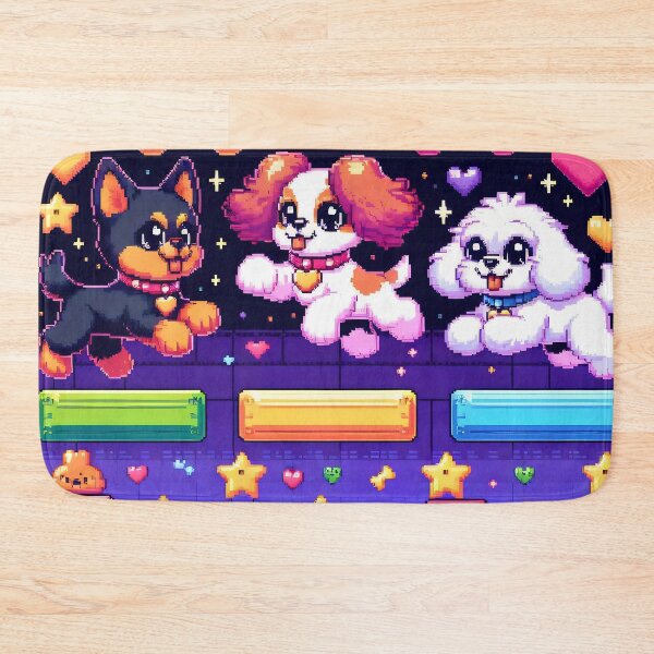 Item preview, Neon Pixel Art Gamer Dogs Arcade Style designed and sold by AI-Only Creations.