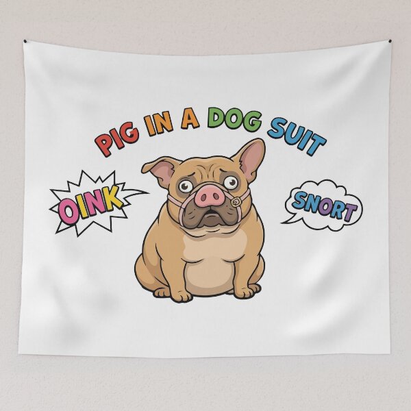 Item preview, Pig In A Dog Suit Funny Snoring French Bulldog designed and sold by Petzzz.