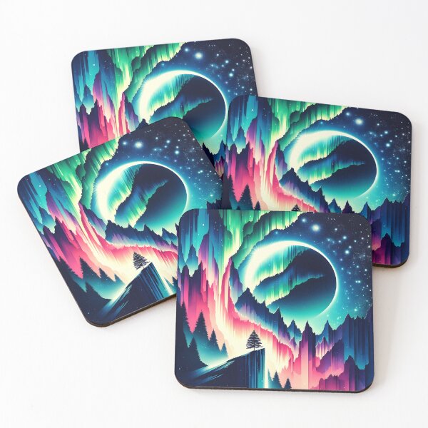 Item preview, Aurora Borealis and Eclipse, Ai Generated Art   designed and sold by ACC .