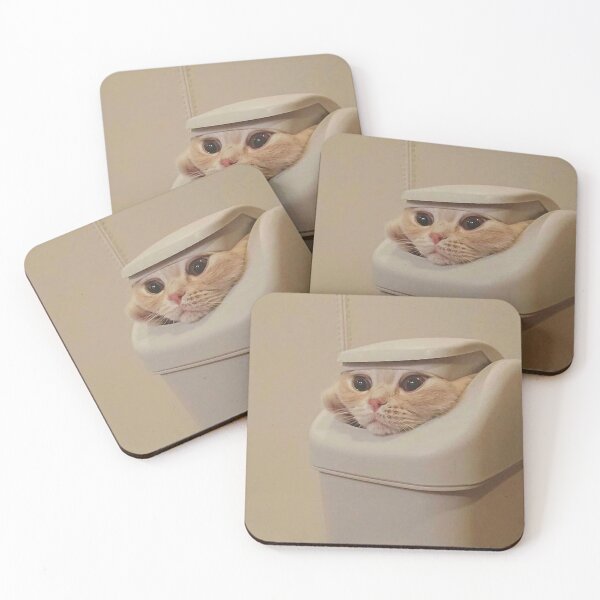 Item preview, cat in trash bin designed and sold by donchago.