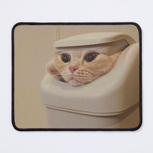 Item preview, cat in trash bin designed and sold by donchago.