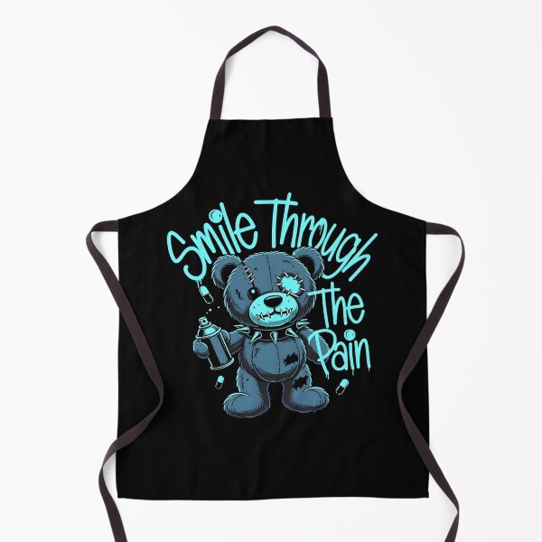 Item preview, Edgy Grunge Bear: Smile Through The Pain designed and sold by TshirtsOnline-.
