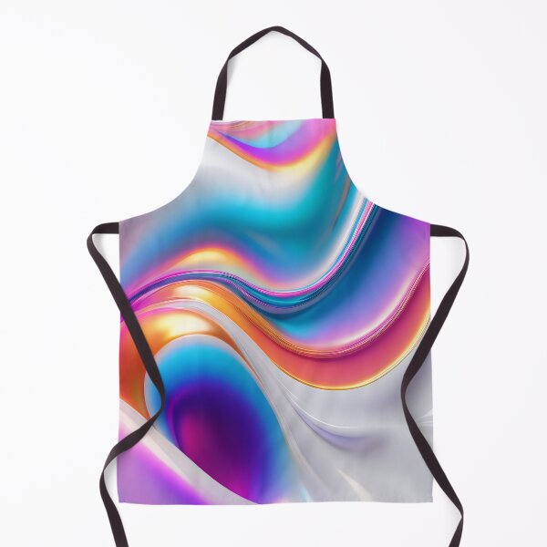 Item preview, Creative Abstract Fluid Waves with Rainbow Highlights. designed and sold by MissYouONLY.