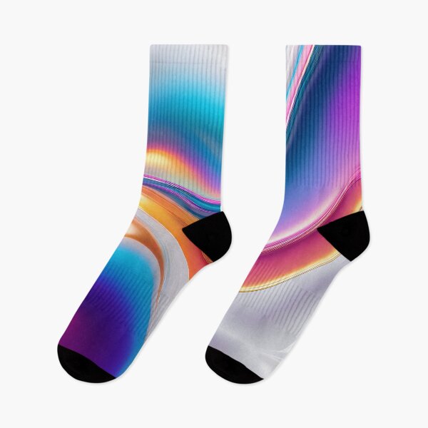 Item preview, Creative Abstract Fluid Waves with Rainbow Highlights. designed and sold by MissYouONLY.