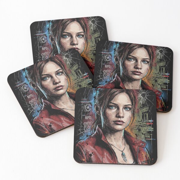 Item preview, RE Claire Redfield Auburn Hair Shoulder Holster Horror Design designed and sold by Senpaiwaves.