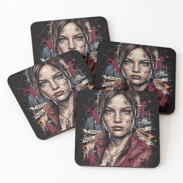 Item preview, Resident Evil Claire Redfield Raccoon Police Station Escape Portrait designed and sold by Senpaiwaves.