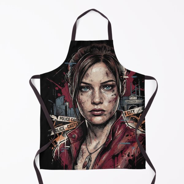 Item preview, Resident Evil Claire Redfield Raccoon Police Station Escape Portrait designed and sold by Senpaiwaves.