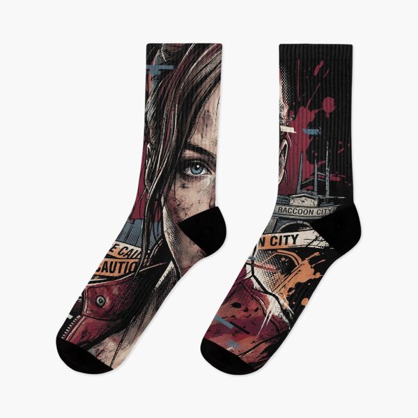 Item preview, Resident Evil Claire Redfield Raccoon Police Station Escape Portrait designed and sold by Senpaiwaves.