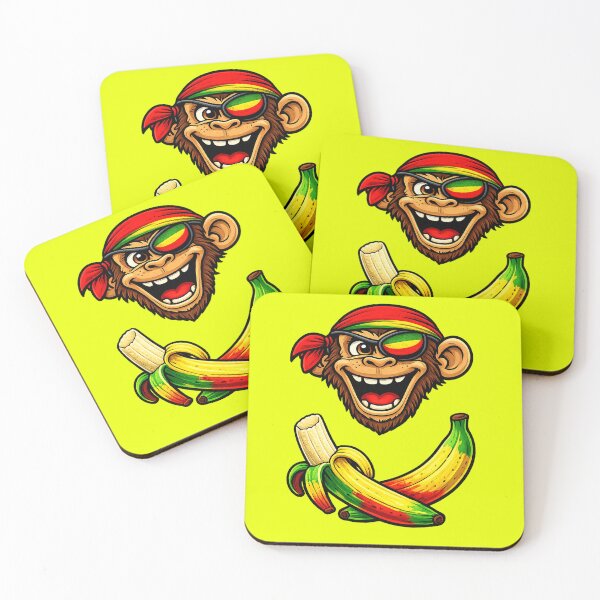 Item preview, Unhinged Pirate Monkey - Banana Crossbones Chaos reg.. designed and sold by UnhingedCat Co..