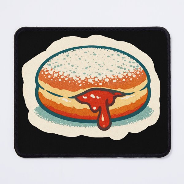 Item preview, Jelly Donut funny food art designed and sold by DamioPolArt.
