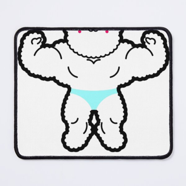 Item preview, Cute Strong Bear Cartoon – Funny Muscle Bear in Underwear designed and sold by SumeetCreativeArt.