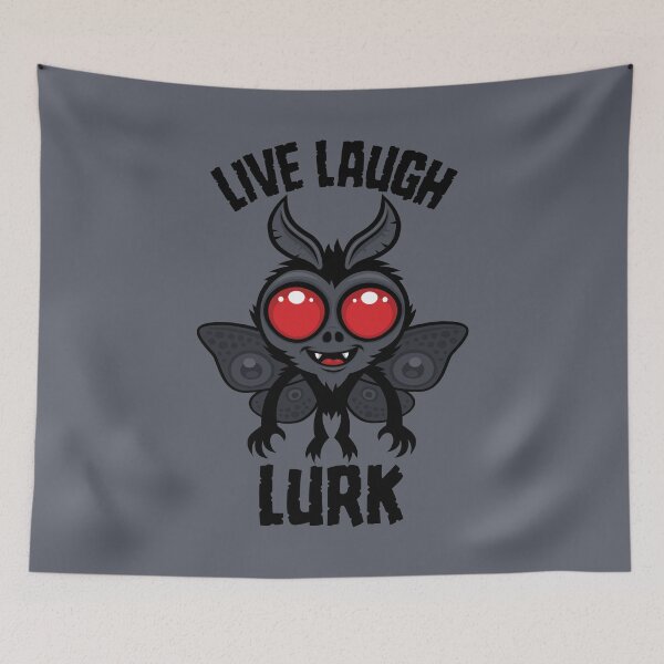 Item preview, Live Laugh Lurk Kawaii Mothman Cryptid designed and sold by fizzgig.